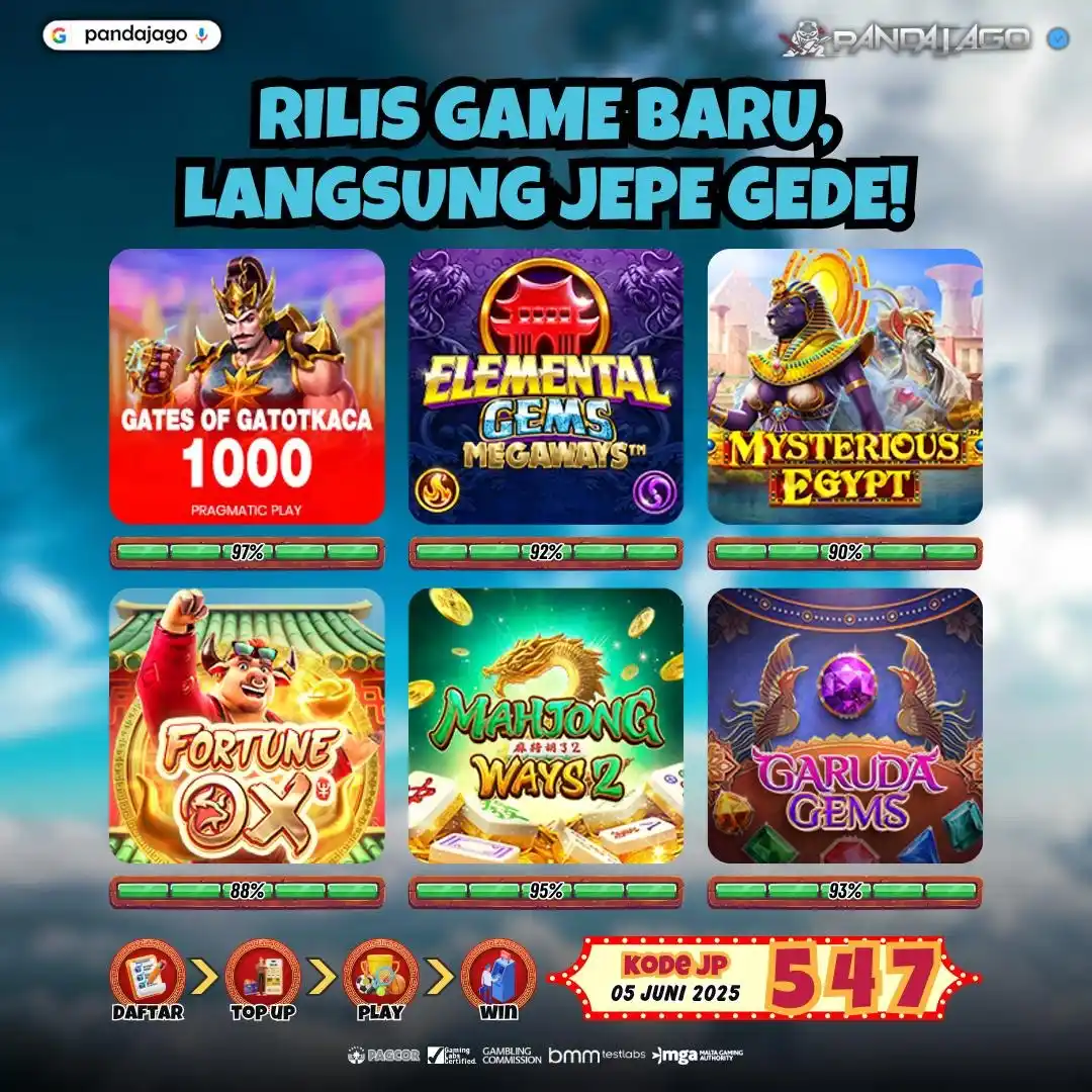 Image from Pandajago Official: ๐ RILIS GAME BARU LANGSUNG JEPE GEDE ๐ ๐ KAMIS, 05 JUNI 2025 โค๏ธโ๐ฅ...