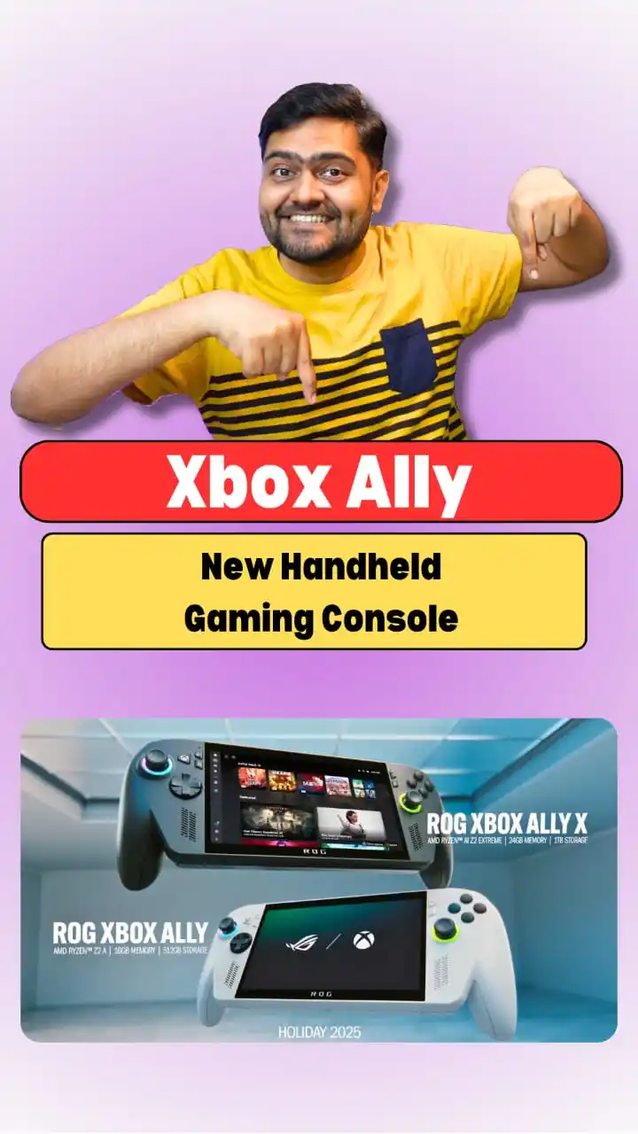 Image from Inspiring Prashant 🔥: ROG Xbox Ally: Xbox’s 1st Portable Handheld Gaming Console is here🔥 ...
