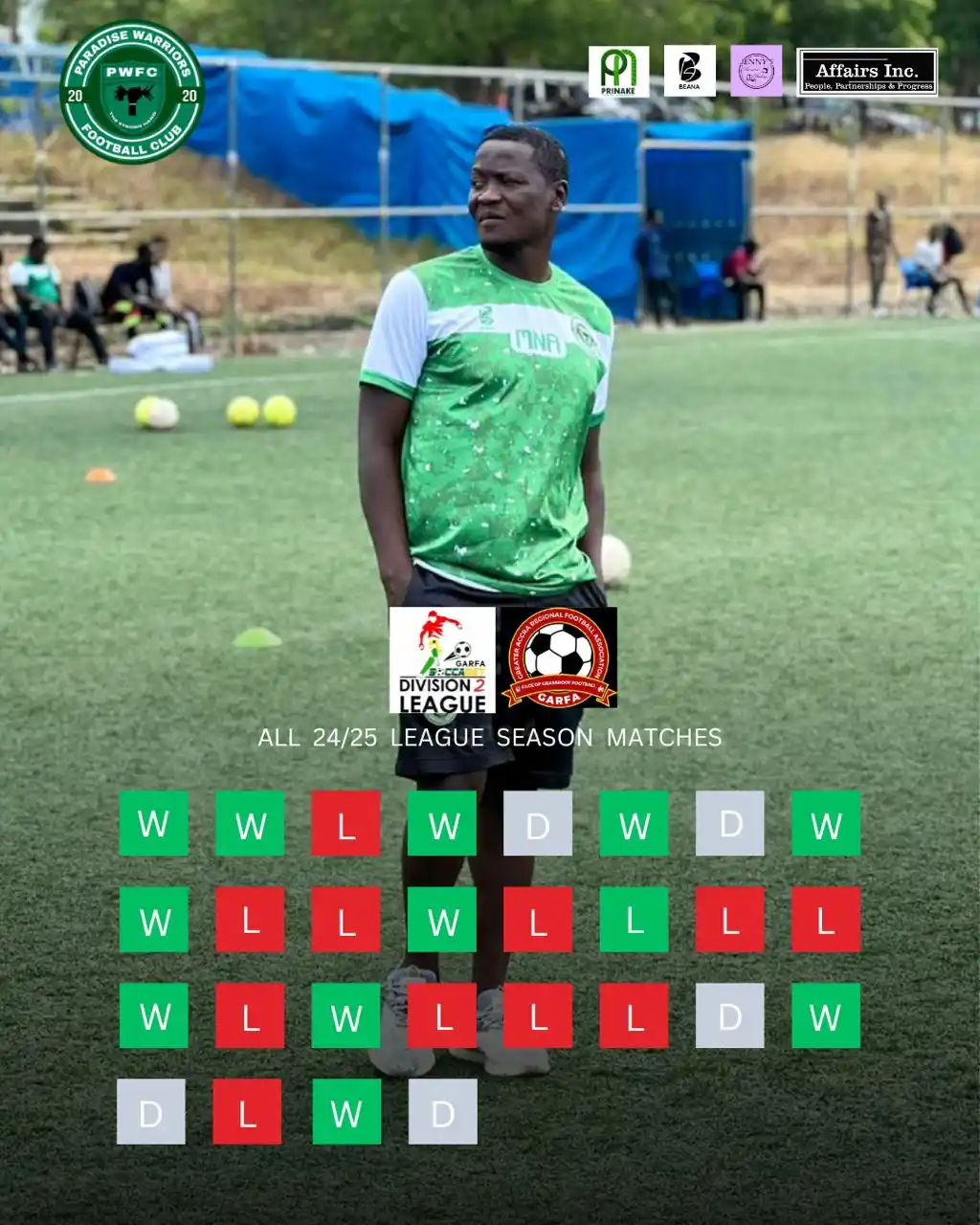 Paradise Warriors FC post