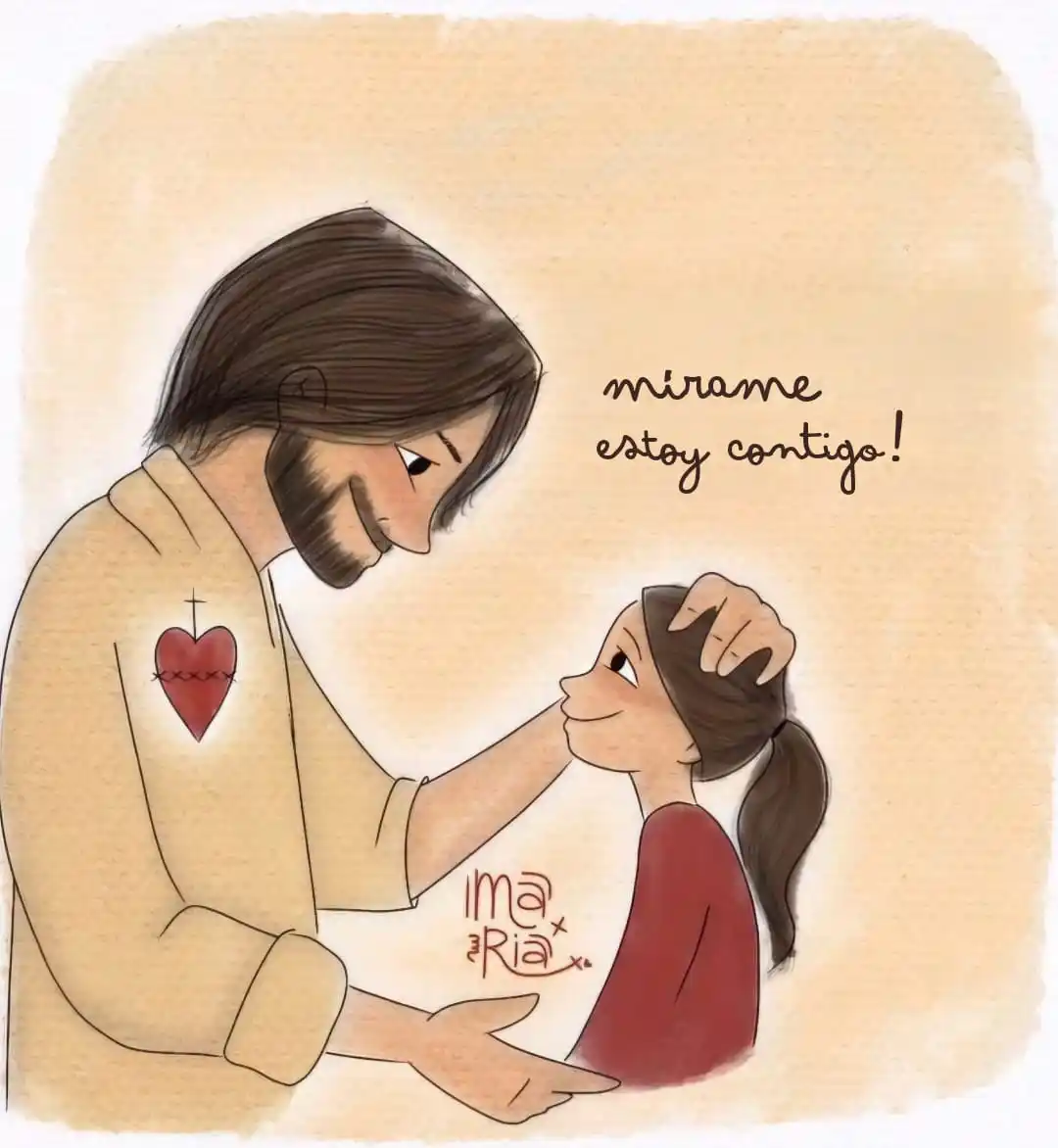 Image from Evangelio_del.dia: Señor, hay días que estoy en guerra por dentro... Dame esa paz que no...