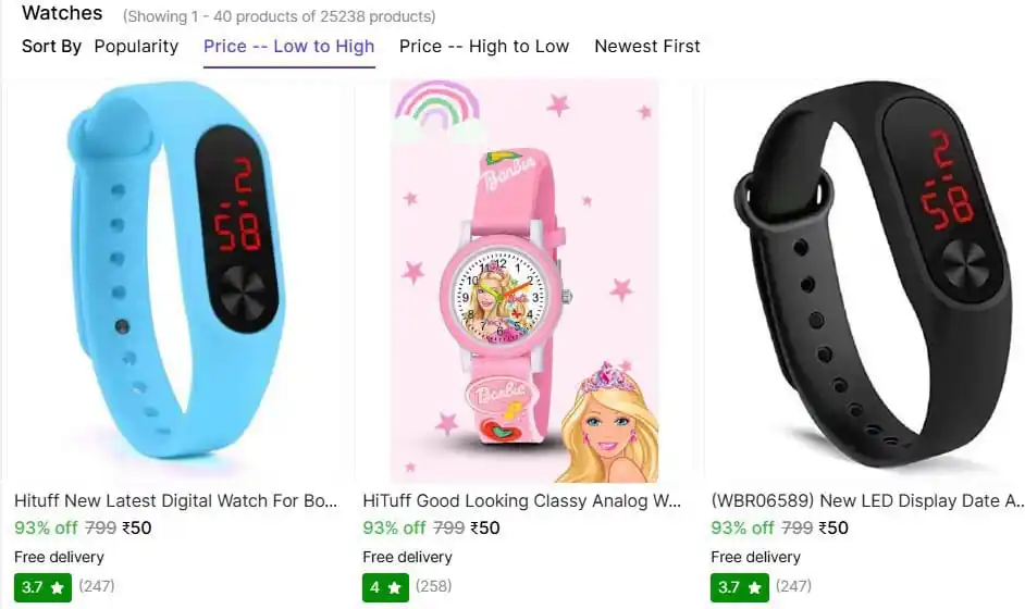 Image from Smart Save Deals: Shopsy | 🔥Everything Under ₹199 Stylish Watches ₹50 👉https://extp.i...
