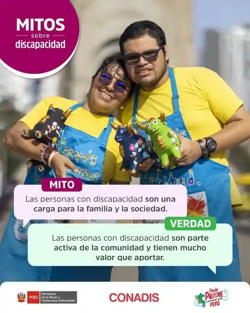 Image from MIMP Conadis: “Son una carga para la familia y la sociedad” es una idea equivocada. ...