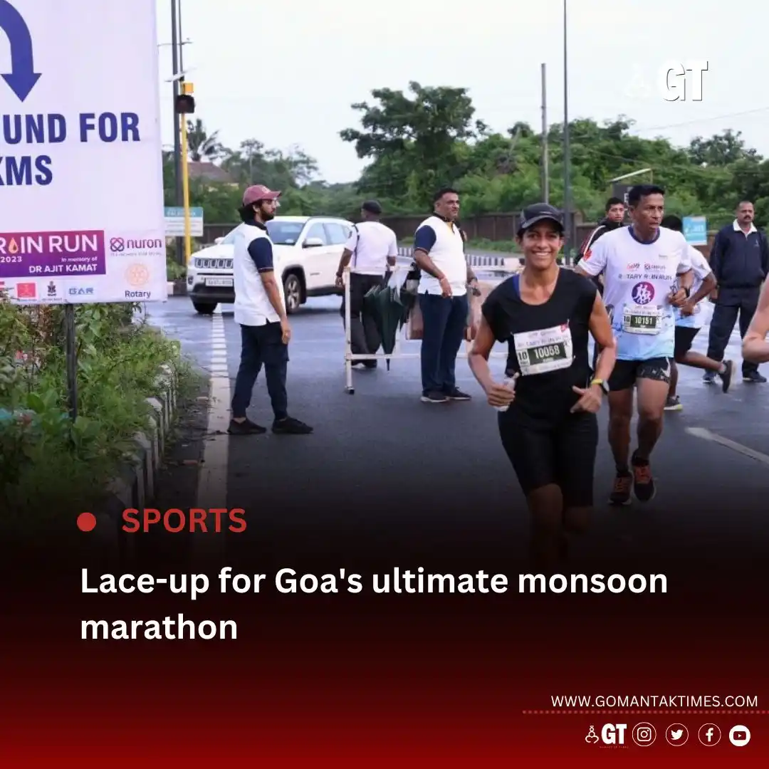 Image from Gomantak Times: *The Rotary Rain Run Goa 2025 returns on July 27 with 2 km to 21 km ev...