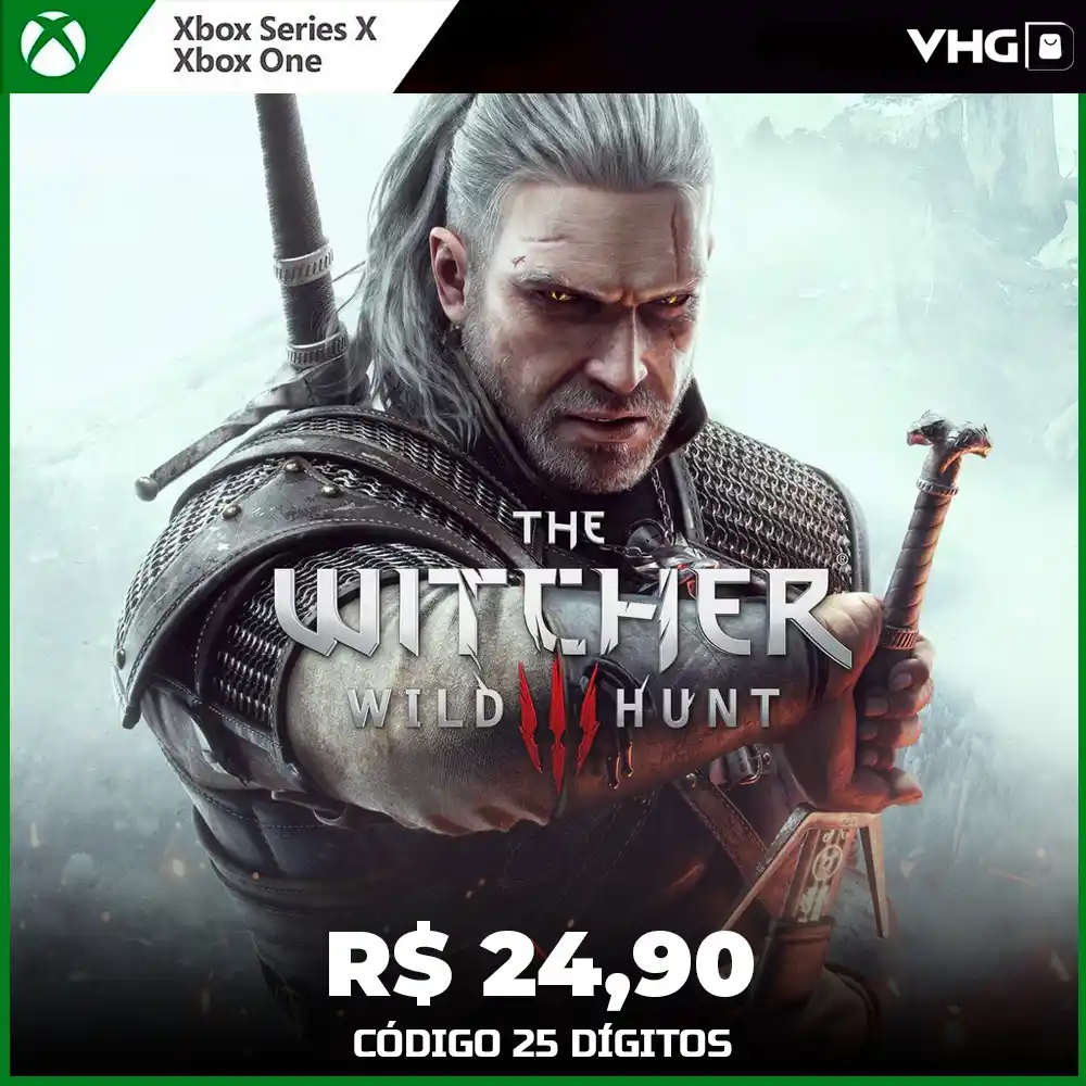 Image from Very Hard Games / Play Now : *The Witcher 3: Wild Hunt* _Para Xbox One & Xbox Series S|X_ *R$ 24,9...