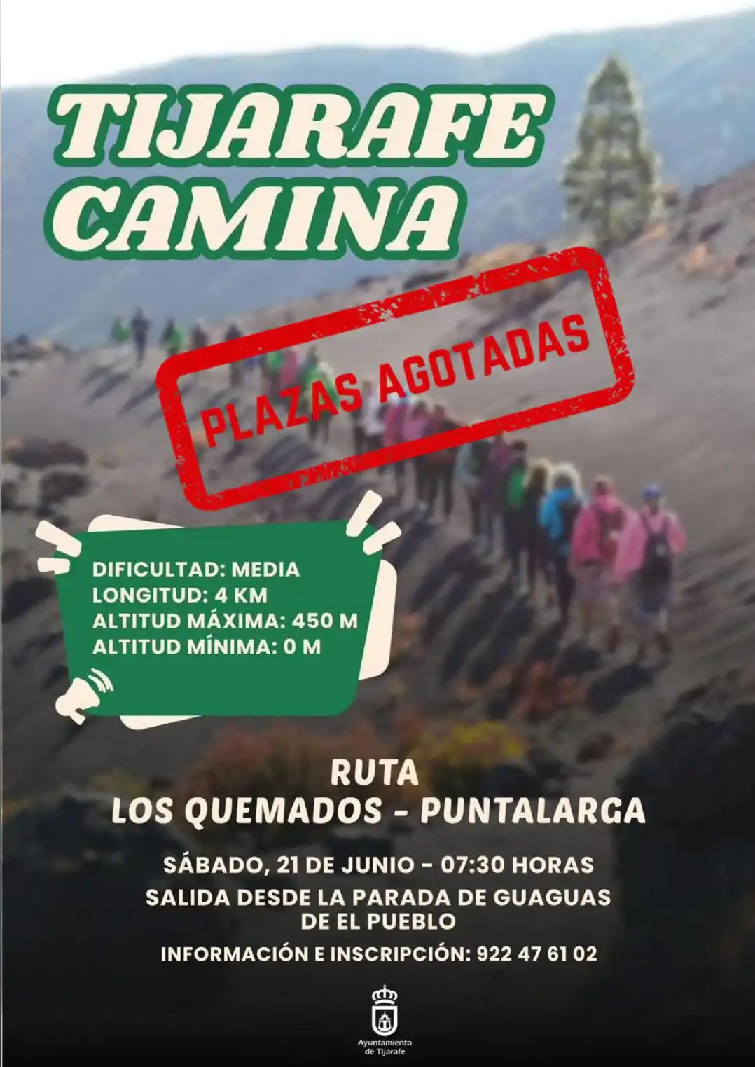 Image from Ayuntamiento de Tijarafe: 🚶🏻‍♀️🚶🏻‍♂️⛰ "TIJARAFE CAMINA" 🚶🏻‍♀️🚶🏻‍♂️⛰  ❌ [PLAZAS AGOTADAS]...