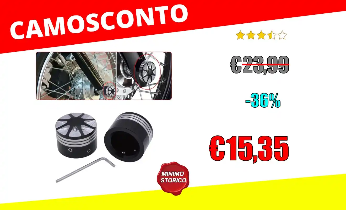 Image from OfferteSconto: *TUINCYN moto asse anteriore copertura tappo dado bullone decorativo k...
