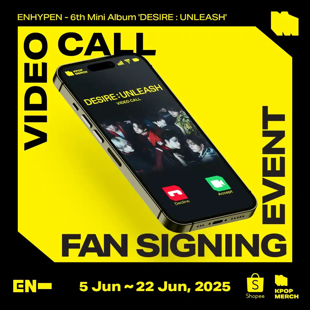 Image from ꒰ঌ ENHYPEN ໒꒱: *📬 | TWITTER UPDATE @`kpopmerch_inc`* *Español* > [EVENTO Videollama...
