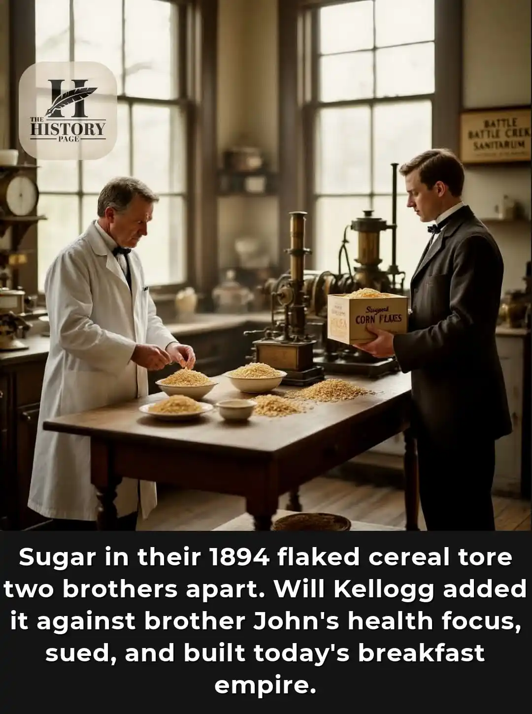 Image from Arthur Marara: Two brothers invented flaked cereal in 1894, but a bitter feud over su...