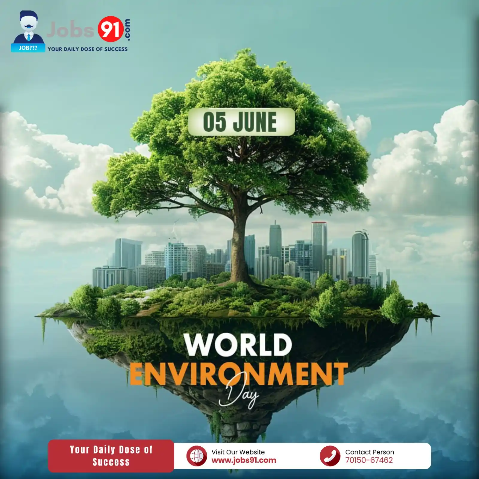 Image from Jobs91.com - Sarkari Jobs Alert: 🌍 World Environment Day 2025 – "Putting an End to Plastic Pollution" ...