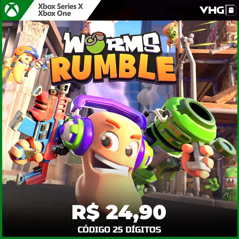 Image from Very Hard Games / Play Now : *Worms Rumble* _Para Xbox One & Xbox Series S|X_ *R$ 24,90 no PIX* _C...