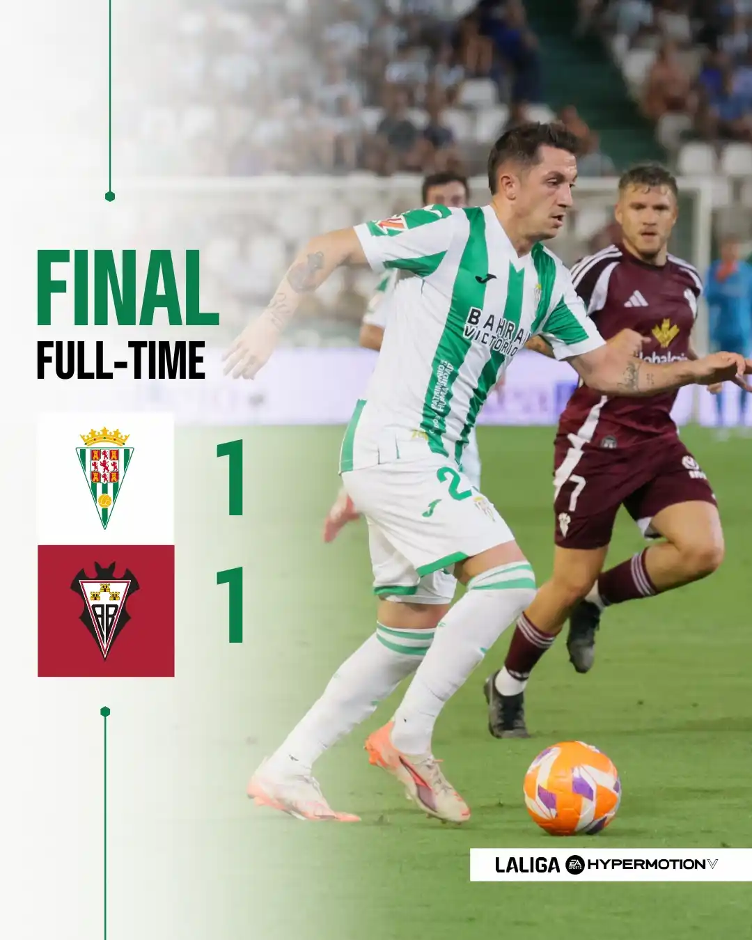 Image from Córdoba CF: 1-1 || 90'+ 🏁 FINAL ⚽️ Jacobo Glez. <a class="text-blue-500 hover:u...
