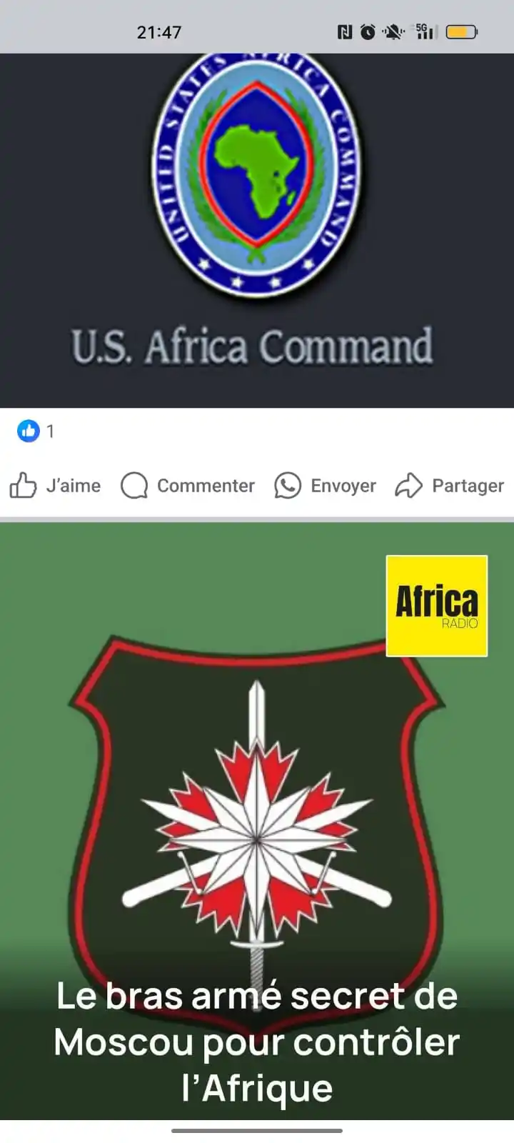 Image from Le Méhari Post de Mohamed AG Ahmedou du MTRM: AFRICOM et AFRICA CORPS : Deux faces d’une même pièce D’un côté, AFRI...