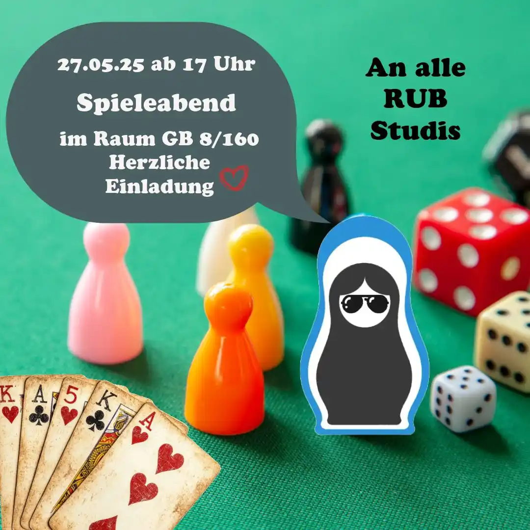 Image from FSR Slavbo Info Channel: Am Dienstag (27.05.) laden wir ALLE unsere Studis zu unserem Spieleabe...