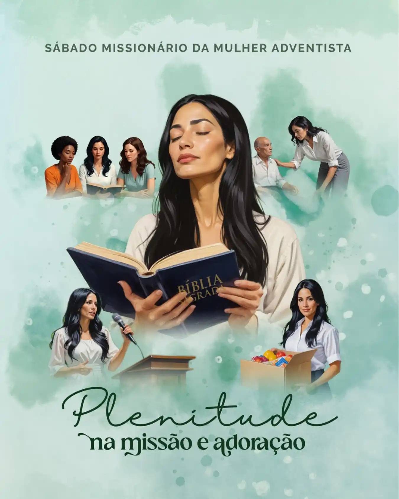 Image from Adventistas Boqueirão 💒: 🌻Amanhã, dia 7 de junho, comemoramos o *Sábado da Mulher Adventista*,...