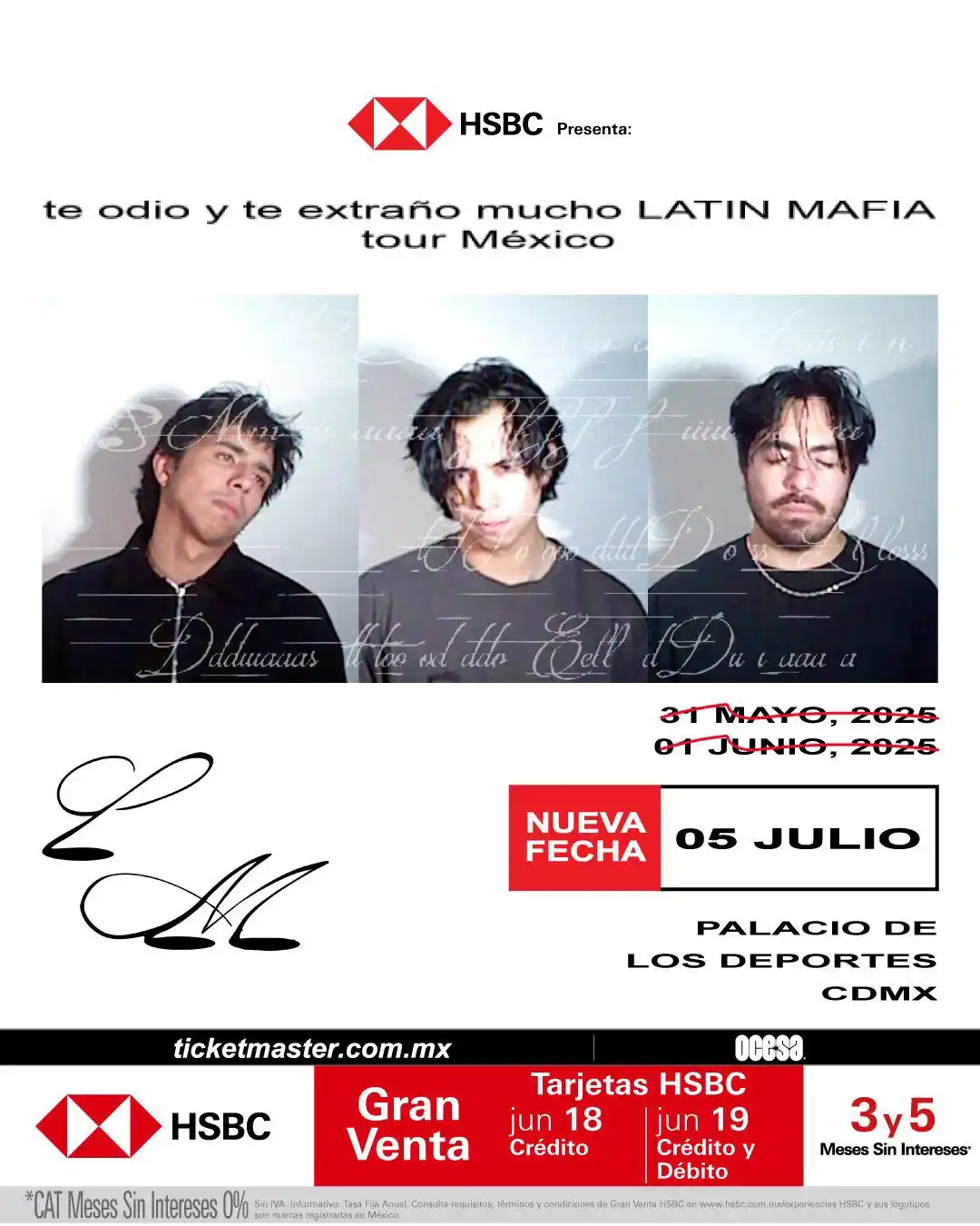 Image from Ailoviutl : 🚨 ANUNCIO OFICIAL: NUEVA FECHA 🚨 Latin Mafia 🎤 @itslatinmafia 🎵 ...