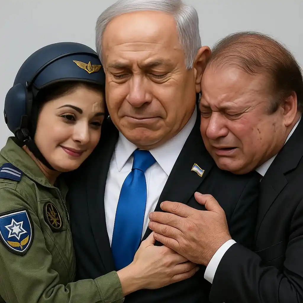 Image from 𝑷𝒕𝒊 𝑶𝒇𝒇𝒊𝒄𝒊𝒂𝒍 𝑪𝒉𝒂𝒏𝒏𝒆𝒍✅𝑭𝒐𝒍𝒍𝒐𝒘👈: *اسرائیل پر ایران کے جوابی حملے کے بعد نیتن یاہُو کا چچازاد بھائی نواز...