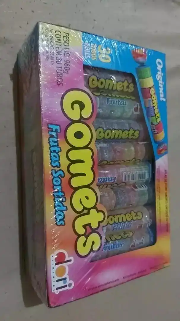 Image from Promodescontos (canal): 🛍️Balas De Goma Frutas Sortidas Tubo Gomets C\30un 960g Dori 💸por R...