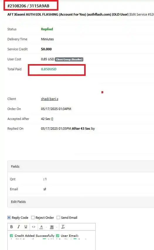Image from HalabTech ✅: بطلب صغير جدا 0.85$ ربح 79$ دولار مجانا :) نبارك لصاحب رقم طلب 210...