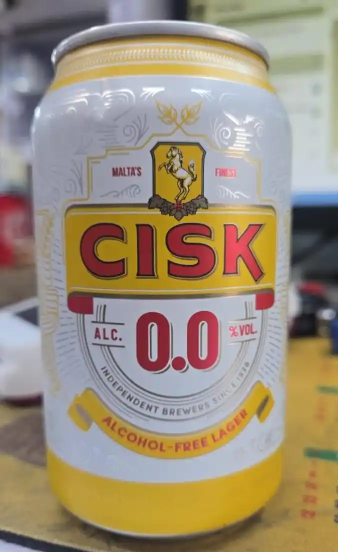 Image from Shopmazza: CISK MALTA'S FINEST ALCOHOL FREE LARGER BEER 300ml ₹65 (MRP ₹125)...