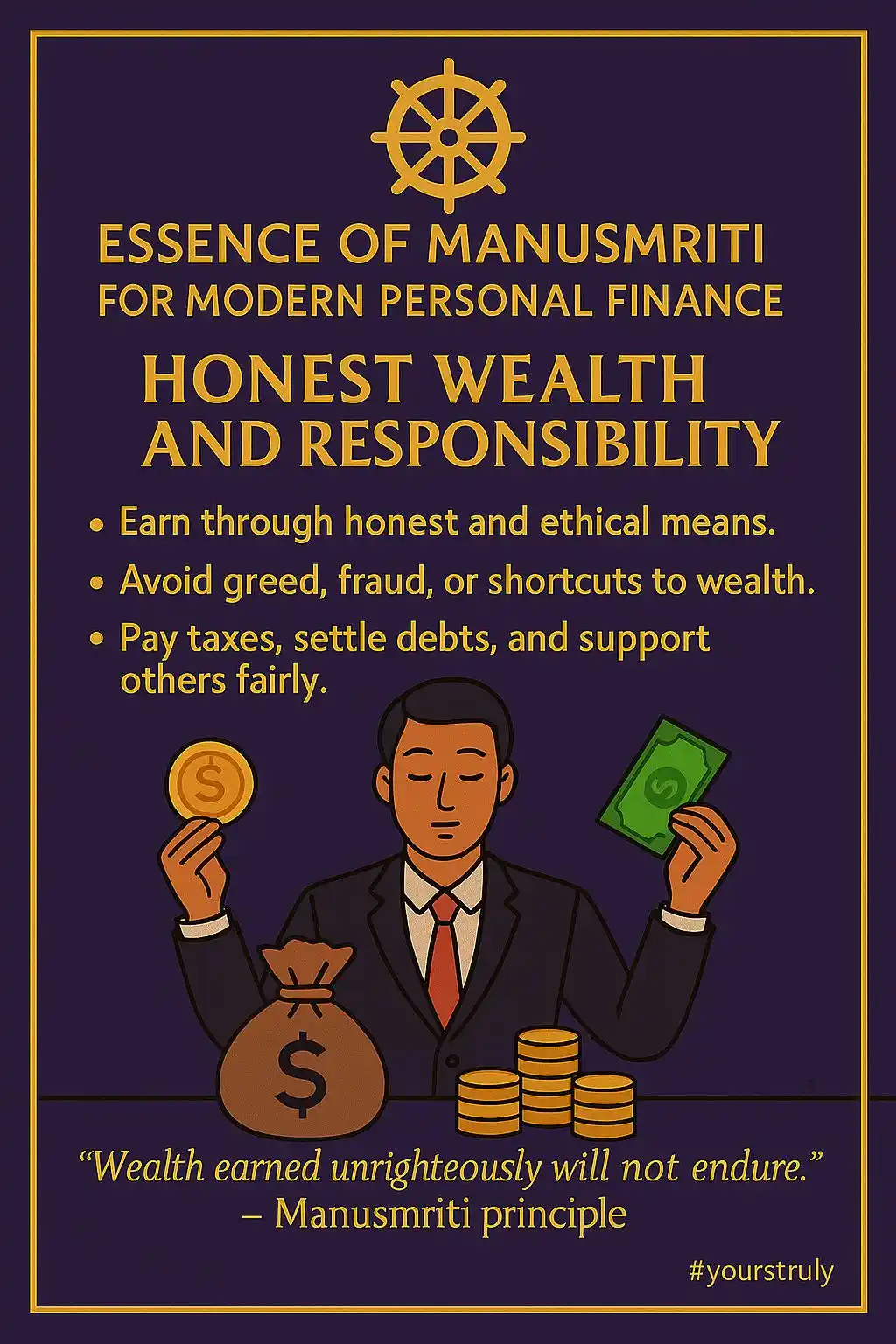 Image from Wealth Master: Coming up- Combining the six essence of Manusmriti with the principles...