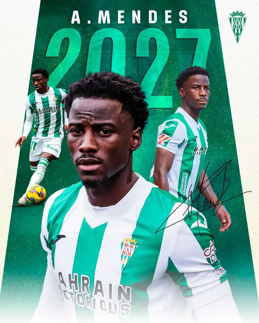 Image from Córdoba CF: 📋 𝘾𝙊𝙈𝙐𝙉𝙄𝘾𝘼𝘿𝙊 𝙊𝙁𝙄𝘾𝙄𝘼𝙇 | Adilson Mendes, jugador de...