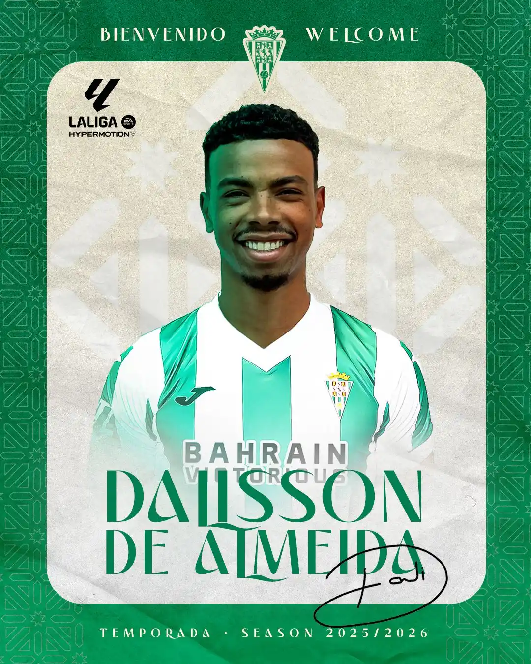 Image from Córdoba CF: 📋 𝘾𝙊𝙈𝙐𝙉𝙄𝘾𝘼𝘿𝙊 𝙊𝙁𝙄𝘾𝙄𝘼𝙇 || 👤Dalisson, 🆕 jugador del...