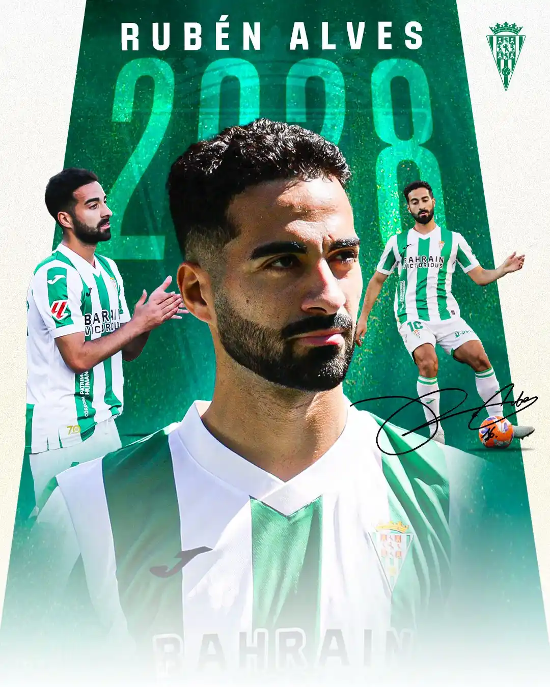 Image from Córdoba CF: 📋 𝘾𝙊𝙈𝙐𝙉𝙄𝘾𝘼𝘿𝙊 𝙊𝙁𝙄𝘾𝙄𝘼𝙇 | Rubén Alves, jugador del <a ...