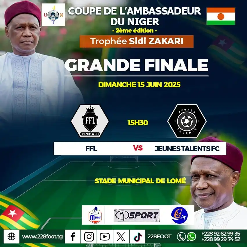Image from 228FOOT ⚽🇹🇬: 🌐 *Coupe de l'Ambassadeur, trophée Sidi Zakari 2025 🇹🇬⭕ Finale* 🔲...