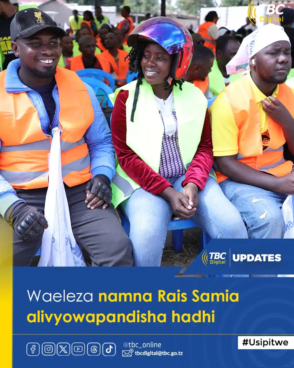 Image from tbc_online: 📍*_Dodoma_* *Madereva wa pikipiki na bajaji mkoani Dodoma, wanaojit...