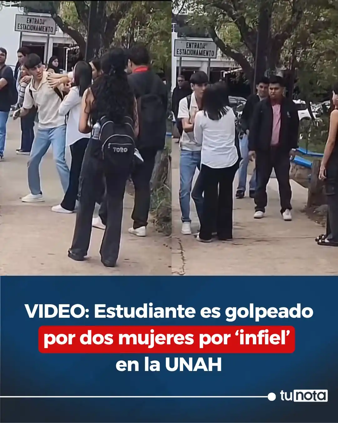 Image from tunota: 🔴Dos jóvenes agreden físicamente a un estudiante por presunta infidel...