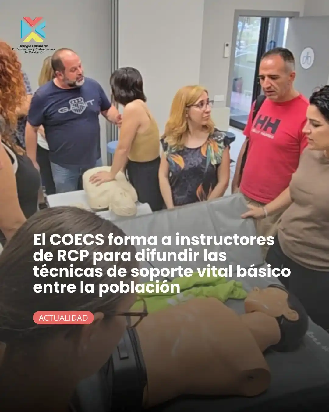 Image from Colegio Oficial de Enfermeros y Enfermeras de Castellón: 🫀El COECS forma a instructores de RCP para difundir las técnicas de s...