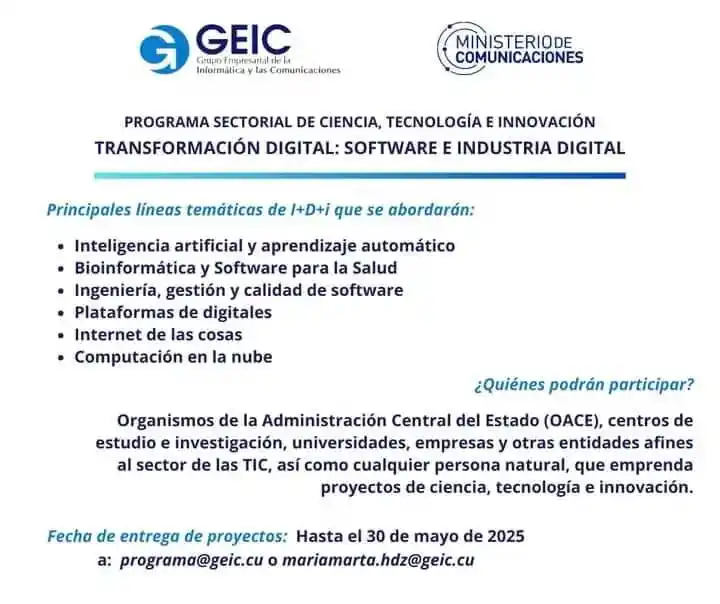 Image from Joven Club Stgo: El Ministerio de Comunicaciones República de Cuba y el GEIC Grupo Empr...