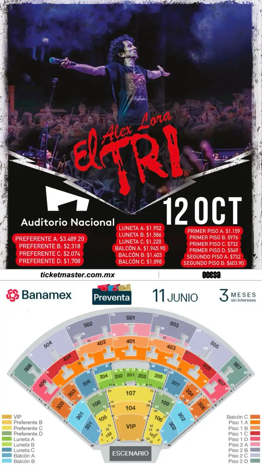 Image from Ailoviutl : EL TRI 🤘🏽 ALEX LORA 🎷 SIMPLEMENTE SINFÓNICO 🎺 🗓️ 12 de Octubre de...