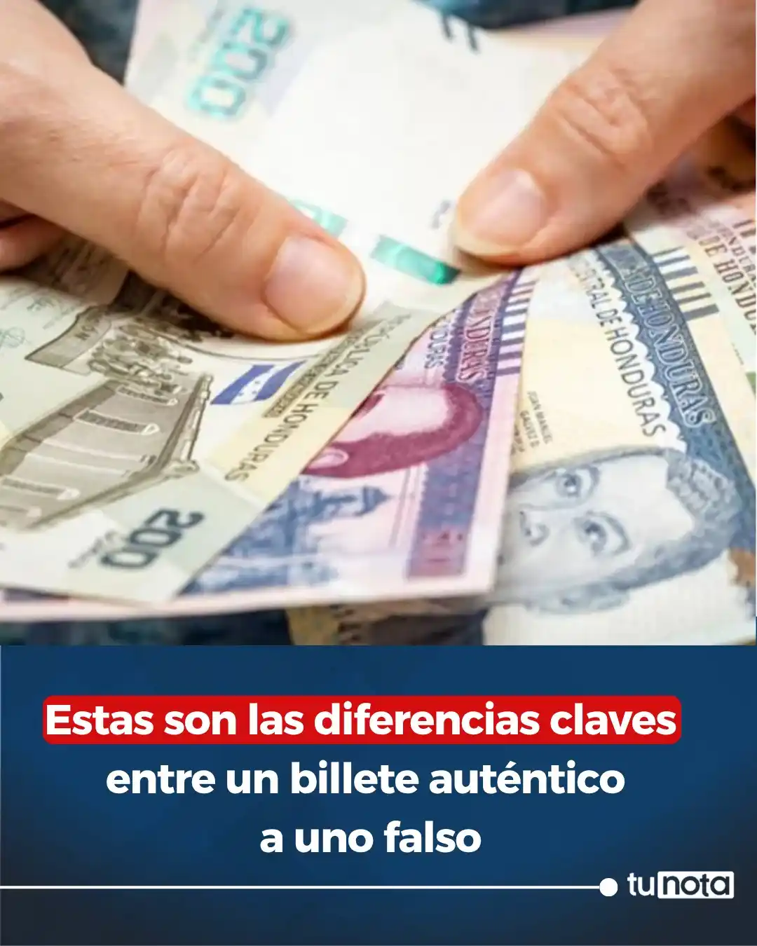 Image from tunota: 🔴¡Evita ser estafado! Detalles claves para diferenciar un billete gen...