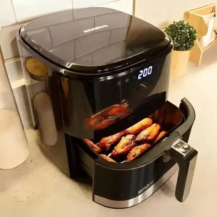 Image from Promodescontos (canal): 📦 Frete Grátis todo o Brasil . • Fritadeira Sem Óleo Air Fryer Digi...