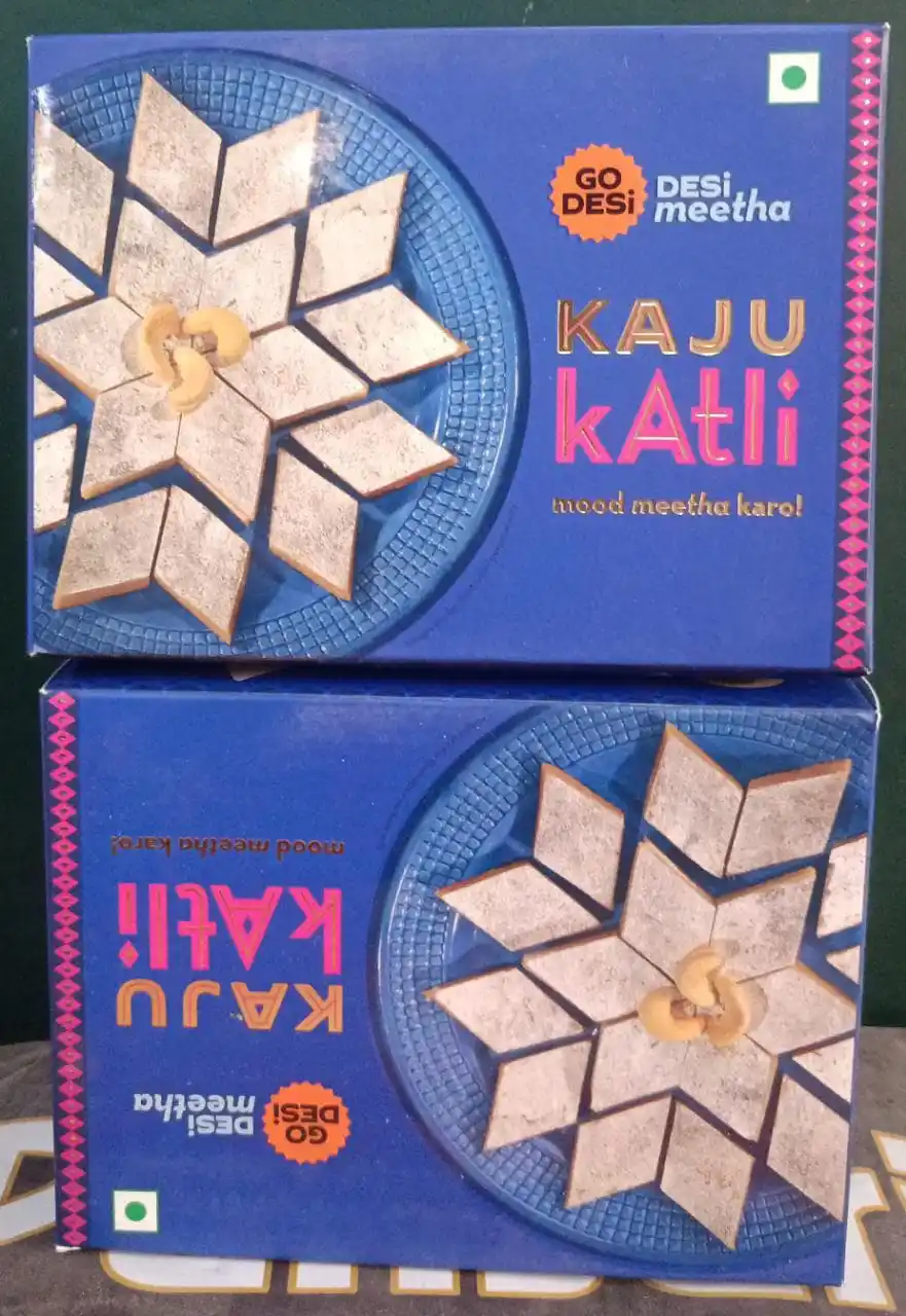 Image from Shopmazza: Go Desi kaju katli 200GM ₹118 (MRP ₹235)...