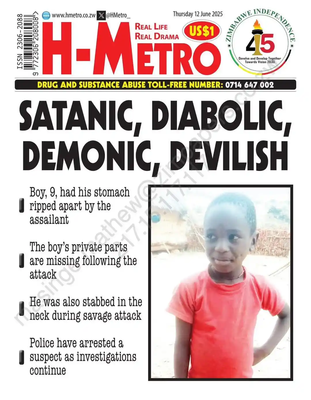 Image from Daily Mirror News: *(🌕) Gruesome Murder Of A 9-year-old Boy Leaves Nation In Shock* VIE...