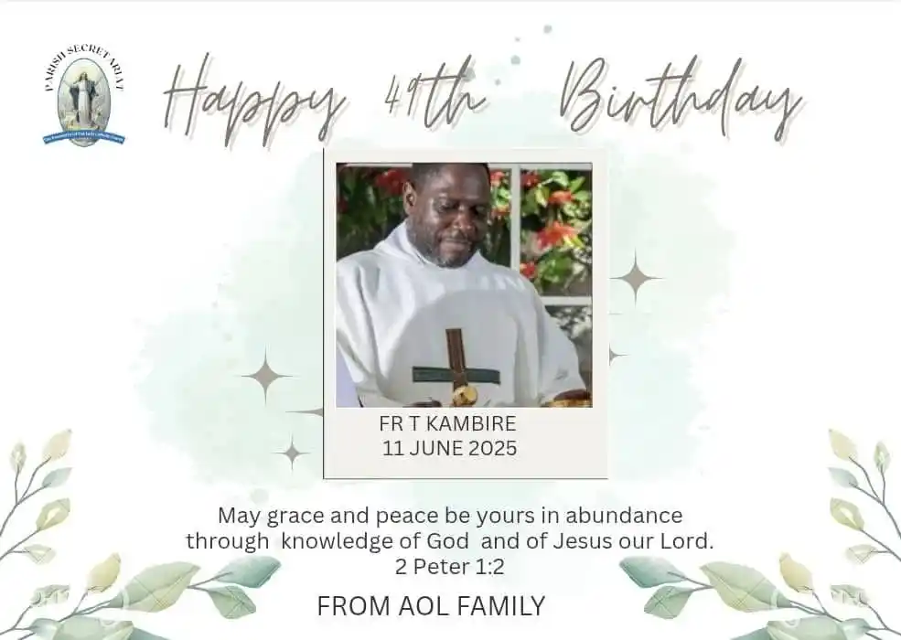 Image from Radio Chiedza - Catholic Media Broadcasting: Happy birthday Fr Thomas Kambire. (Archdiocese of Harare) <a class="t...