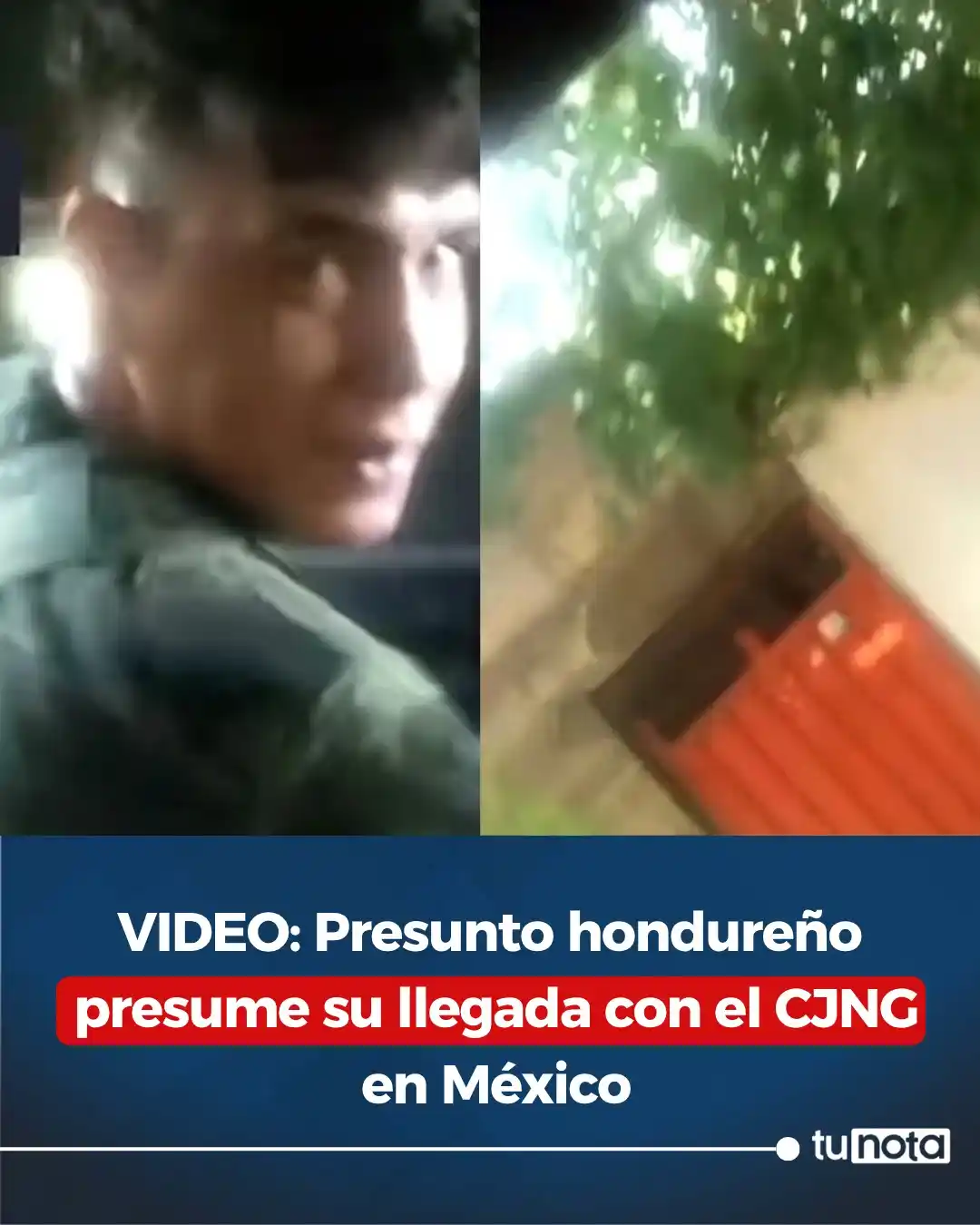 Image from tunota: 🔴Hondureño aparece riendo y haciendo amenazas mientras se infiltra en...