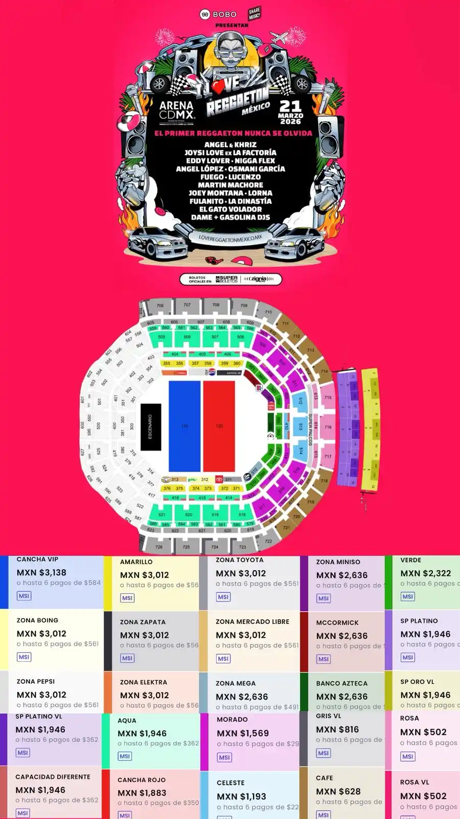 Image from Ailoviutl : 🪩 I LOVE REGGAETON 🪩 🗓️ Sábado 21 de Marzo del 2026 🗓️ 🏟️ Arena C...