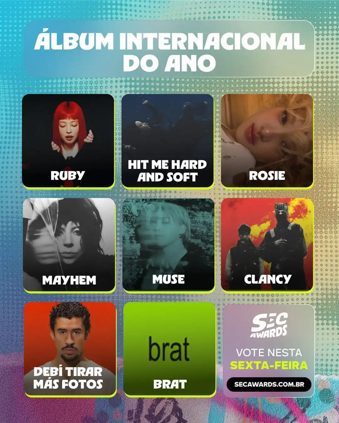 Image from ⟭⟬ 𝗠𝗢𝗩𝗜𝗡𝗚 𝗢𝗡 𝗕𝗧𝗦⁷ D-7: *🗳️| JIMIN foi indicado com “MUSE” a “Álbum Internacional do Ano” no...