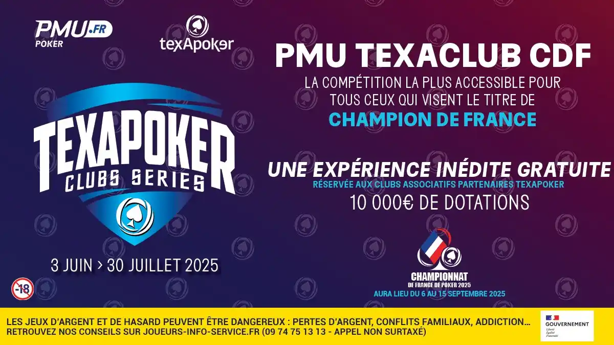 Image from Texapoker : 🧐 La nouvelle saison des Texapoker Clubs Series se poursuit ce mardi ...