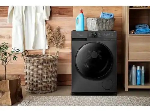 Image from UAI QUE PROMO 📢🎟️: ‼️ Lava E Seca 10,5kg Healthguard Titanium Conectada Midea saindo a R...
