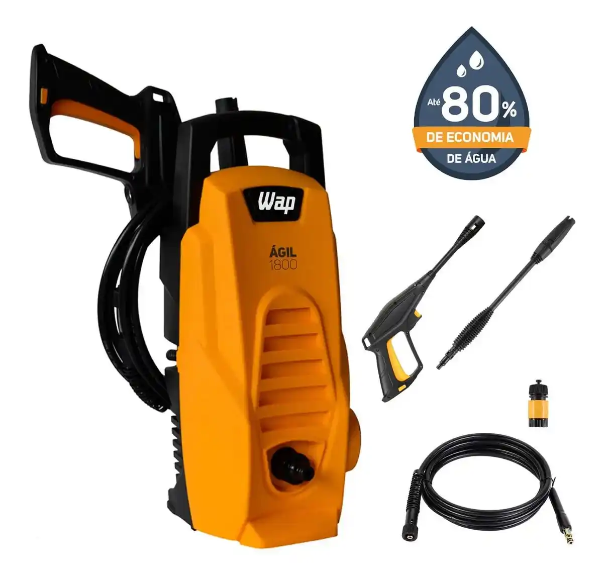 Image from UAI QUE PROMO 📢🎟️: ‼️ Lavadora De Alta Pressão 1400w 1300psi 300l/h Wap Ágil 1800 220V s...