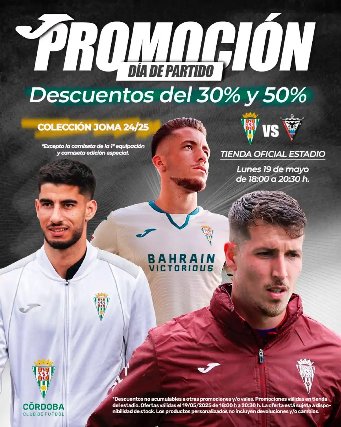 Image from Córdoba CF: 😲 ¡LLEGA LA PROMO QUE ESTABAS ESPERANDO! 💚 🛍️ Colección Joma 24-25...