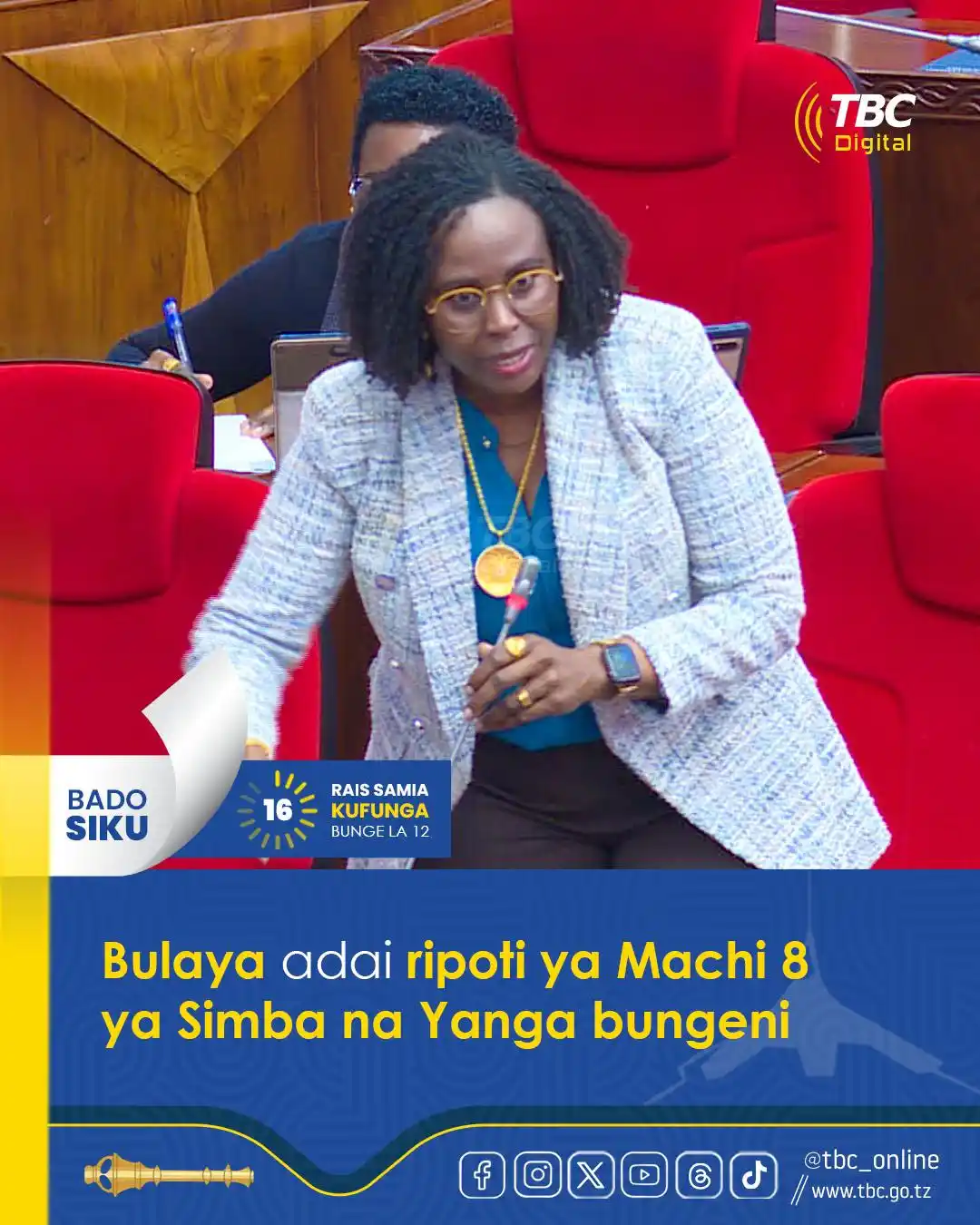 Image from tbc_online: *Mbunge wa viti maalumu, Ester Bulaya ameibuka bungeni na kuuliza swal...