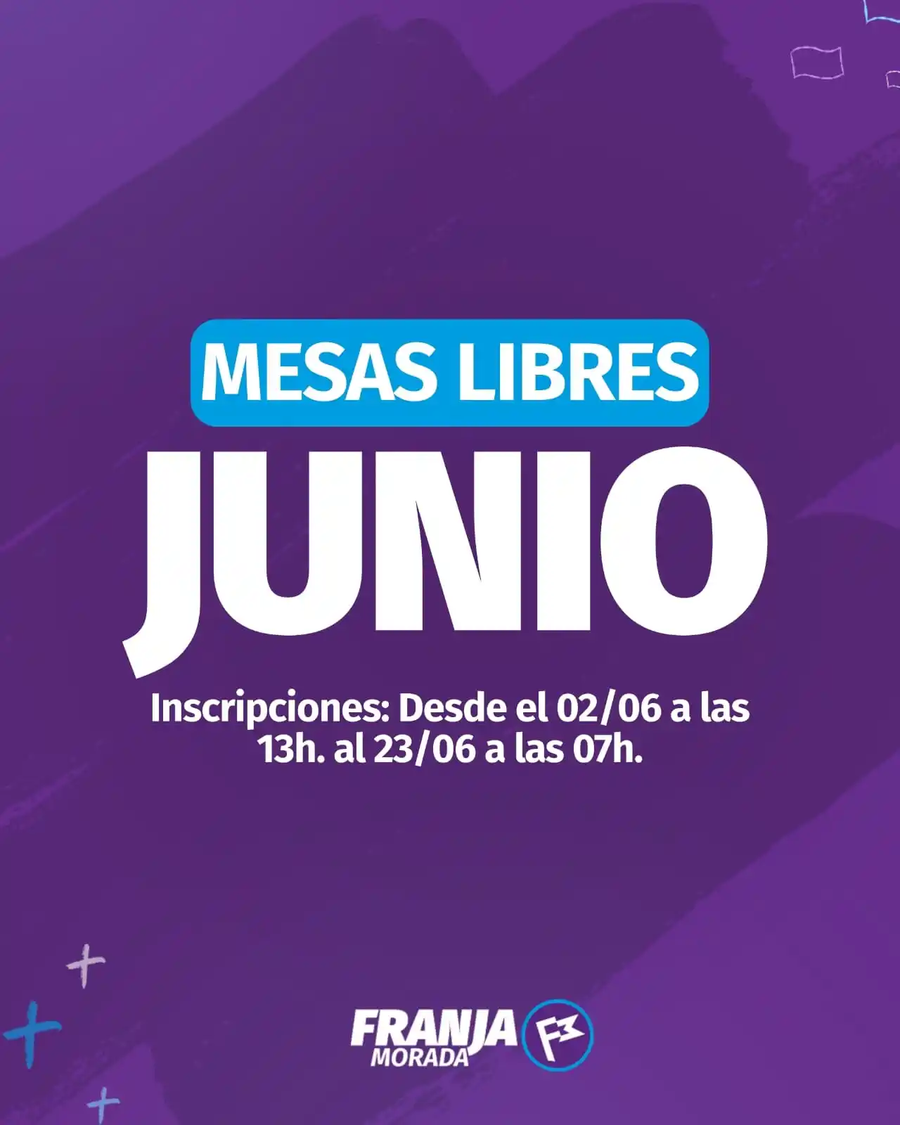 Image from FRANJA MORADA DERECHO UNT 💜: *MESAS LIBRES JUNIO* 📆 Les dejamos el cronograma de las mesas libres...