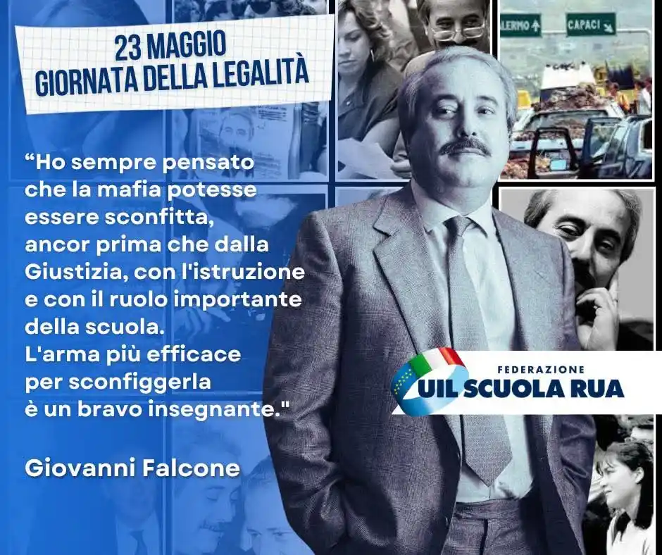Image from FEDERAZIONE UIL SCUOLA RUA REGGIO CALABRIA: 🔵 Nel giorno in cui l’Italia ricorda le vittime della mafia, e in par...