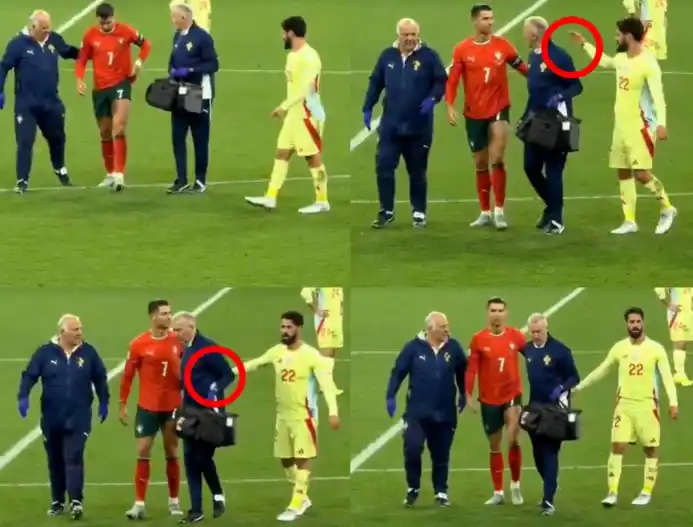 Image from Bolavip | Cristiano Ronaldo News in English 7️⃣🐐: ONE OF THE BEST MOMENTS OF THE NATIONS LEAGUE FINAL 🥹❤️🩹 And just ...