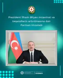 Image from Əmək və Əhalinin Sosial Müdafiəsi Nazirliyi: 🔹 Prezident İlham Əliyevin yeni Fərmanı ilə şəhid ailələri, əlilliyi ...